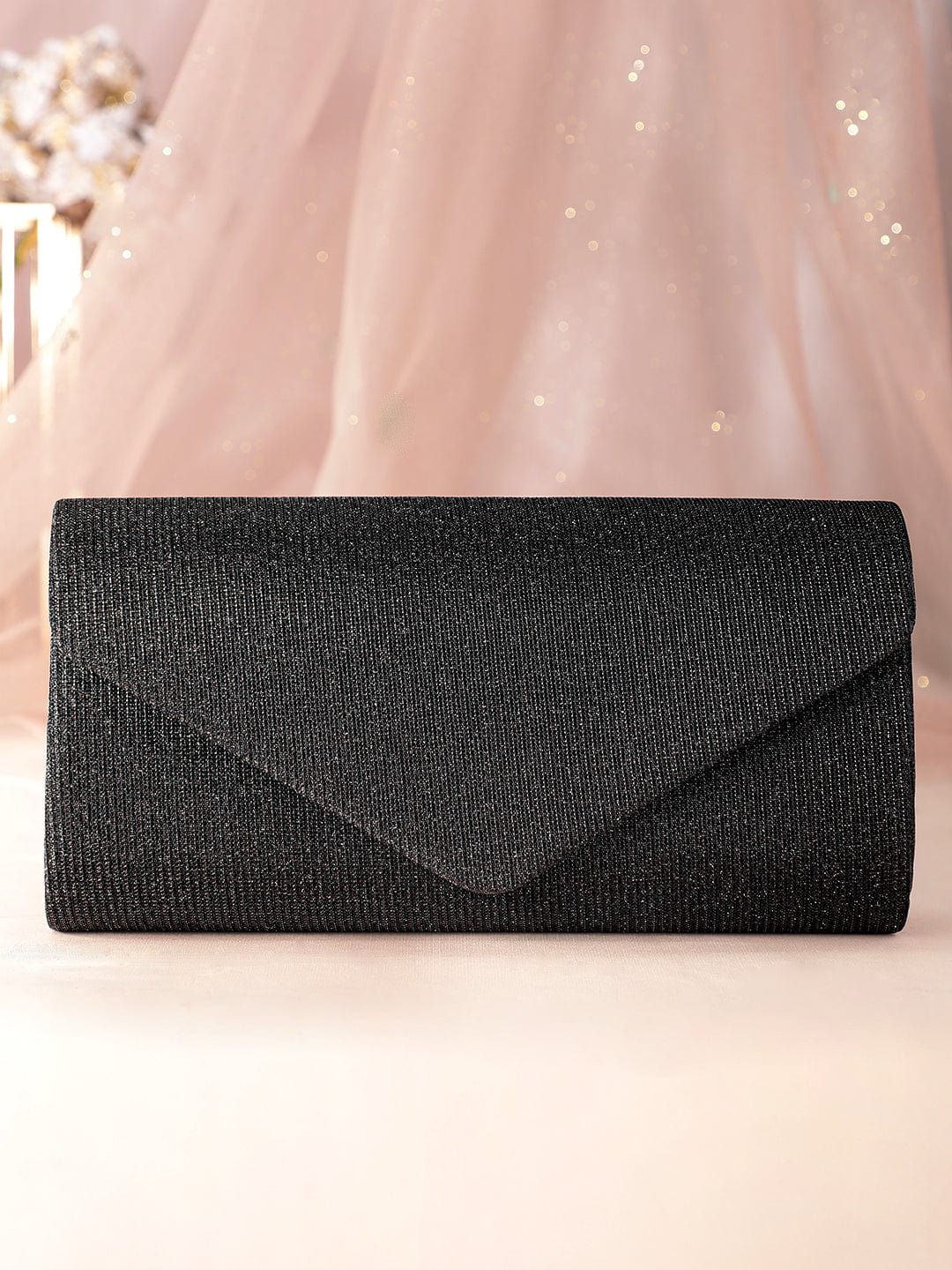 Wentra Ethereal Glamour Handcrafted Shimmery Clutch