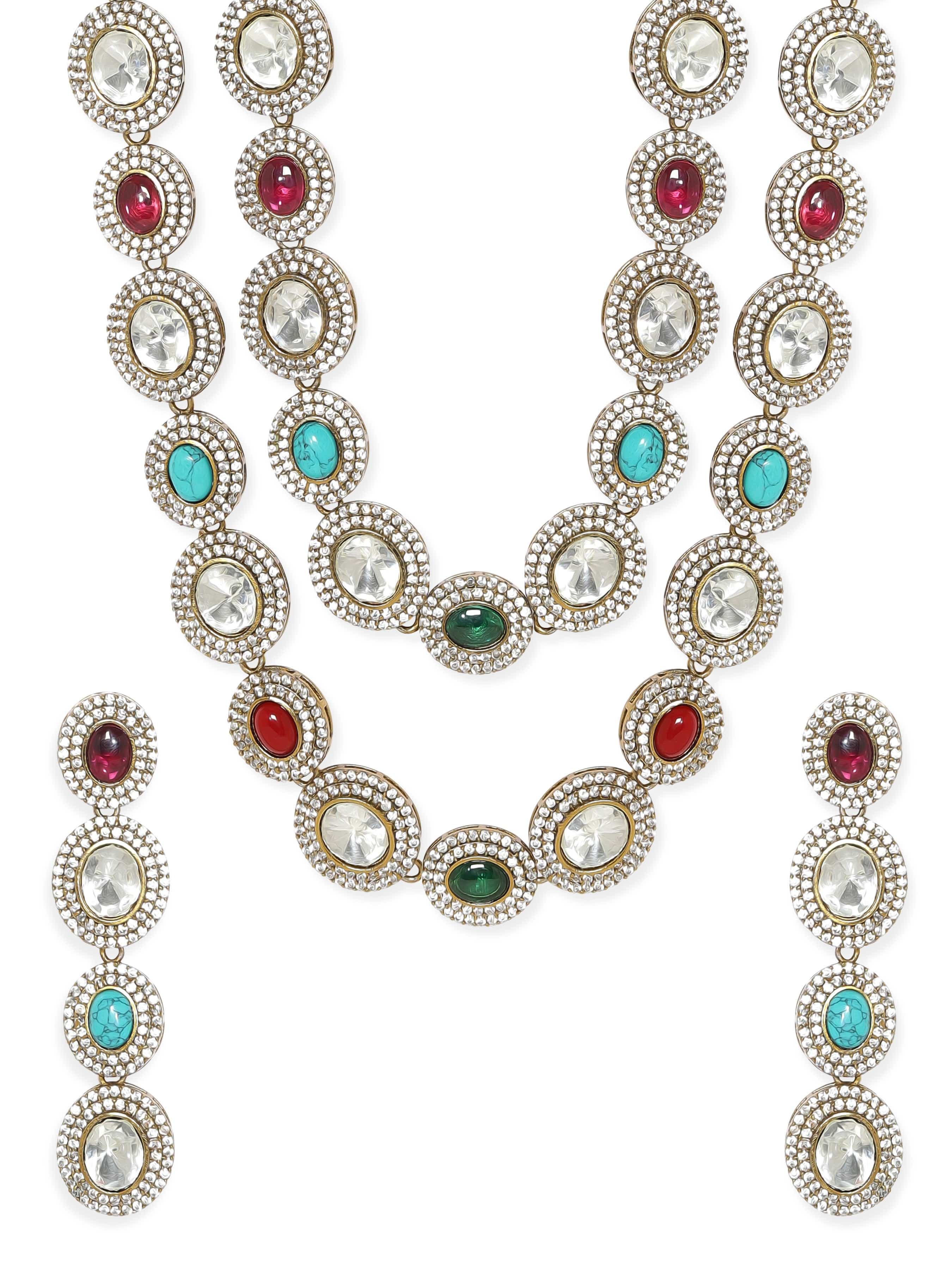 Iconic AD & Kundan Statement Necklace Set