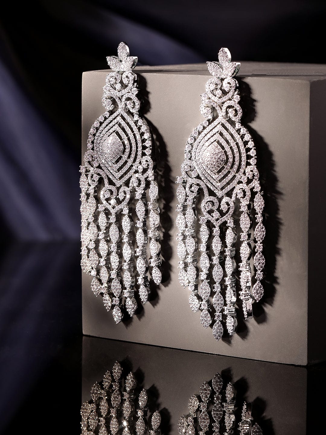 Eternal Shine American Diamond Zirconia Danglers