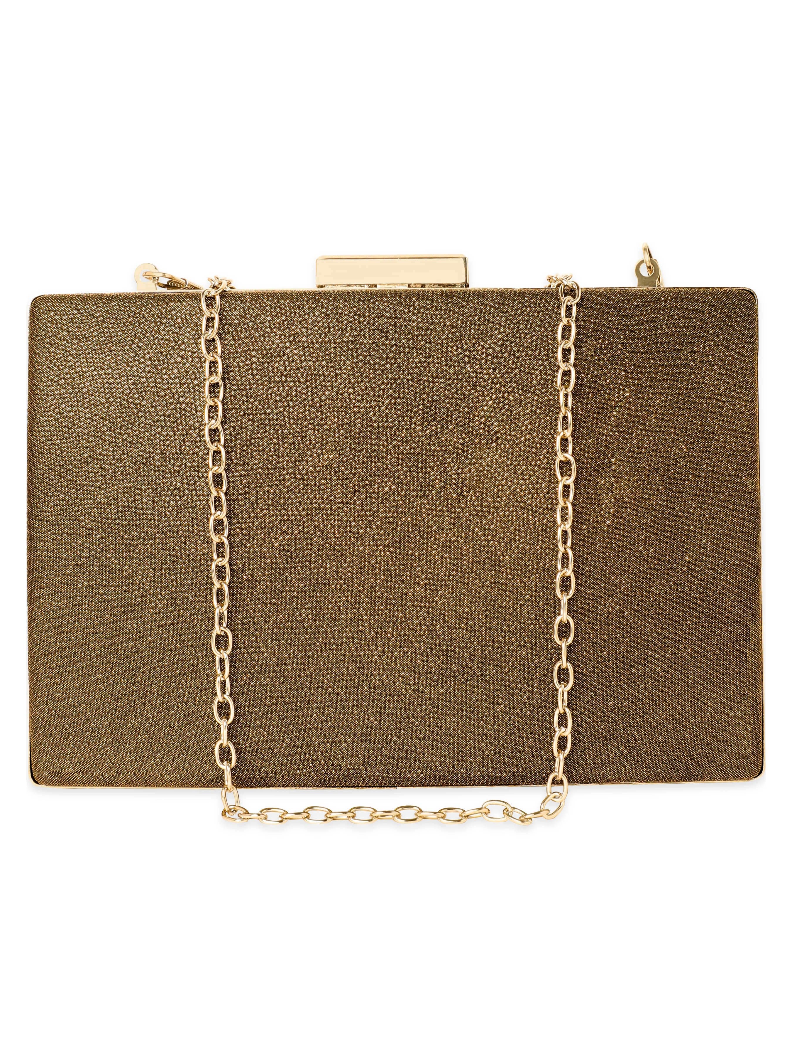 Wentra Gilded Glamour Handcrafted Shimmery Clutch Bag