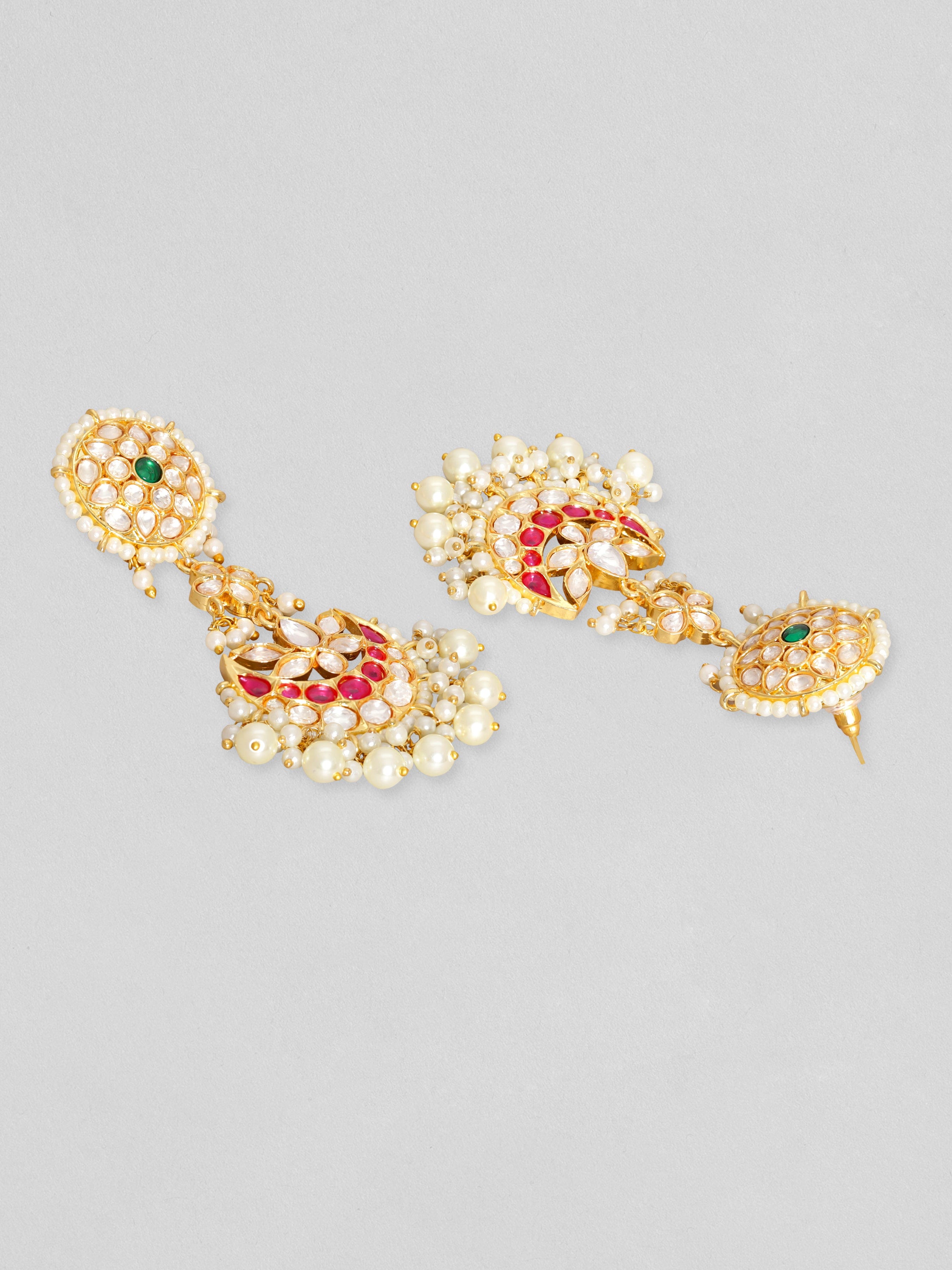 Heritage in Hues Red Green Choker Set