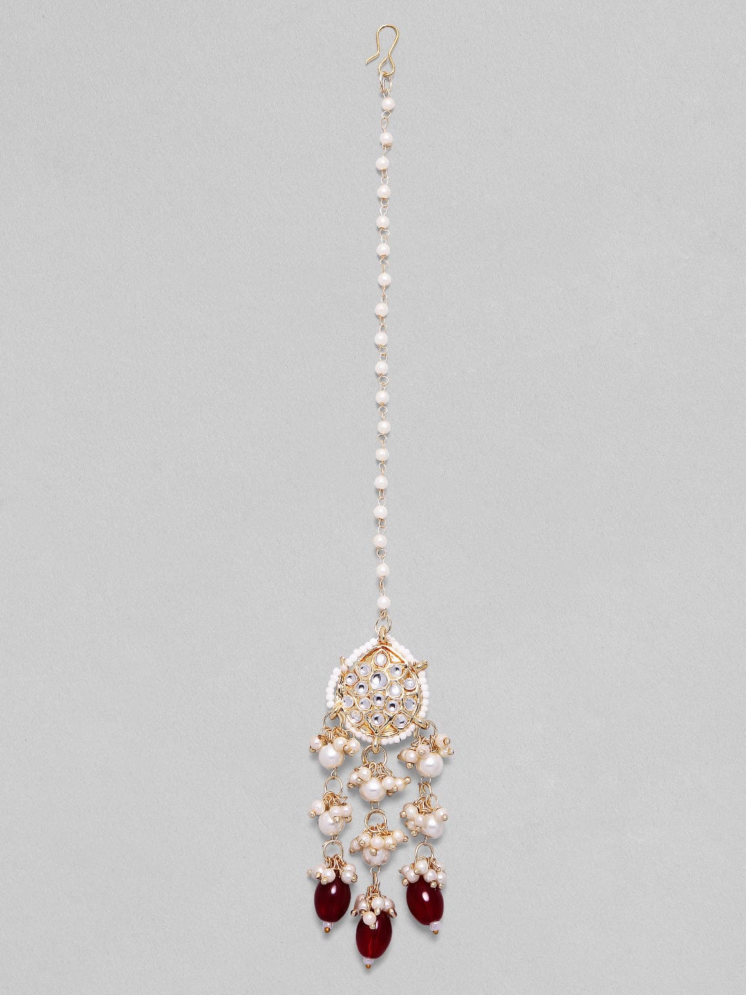 Royal Glow Red & Kundan Necklace Set