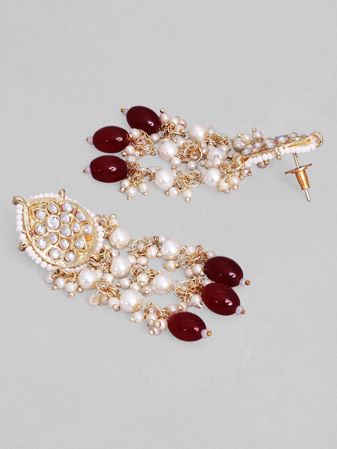 Royal Glow Red & Kundan Necklace Set