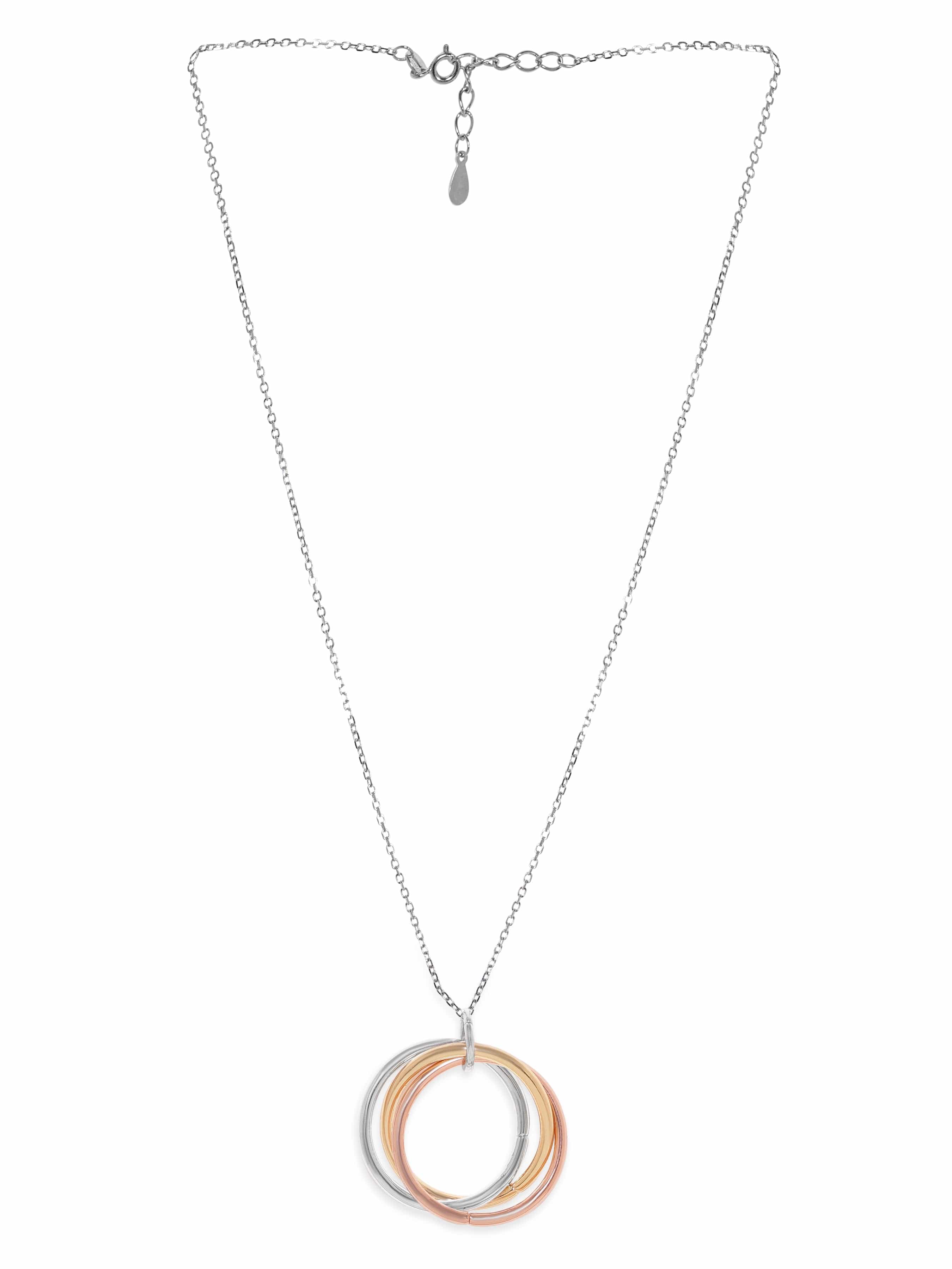 Graceful Loops Pendant Chain Necklace