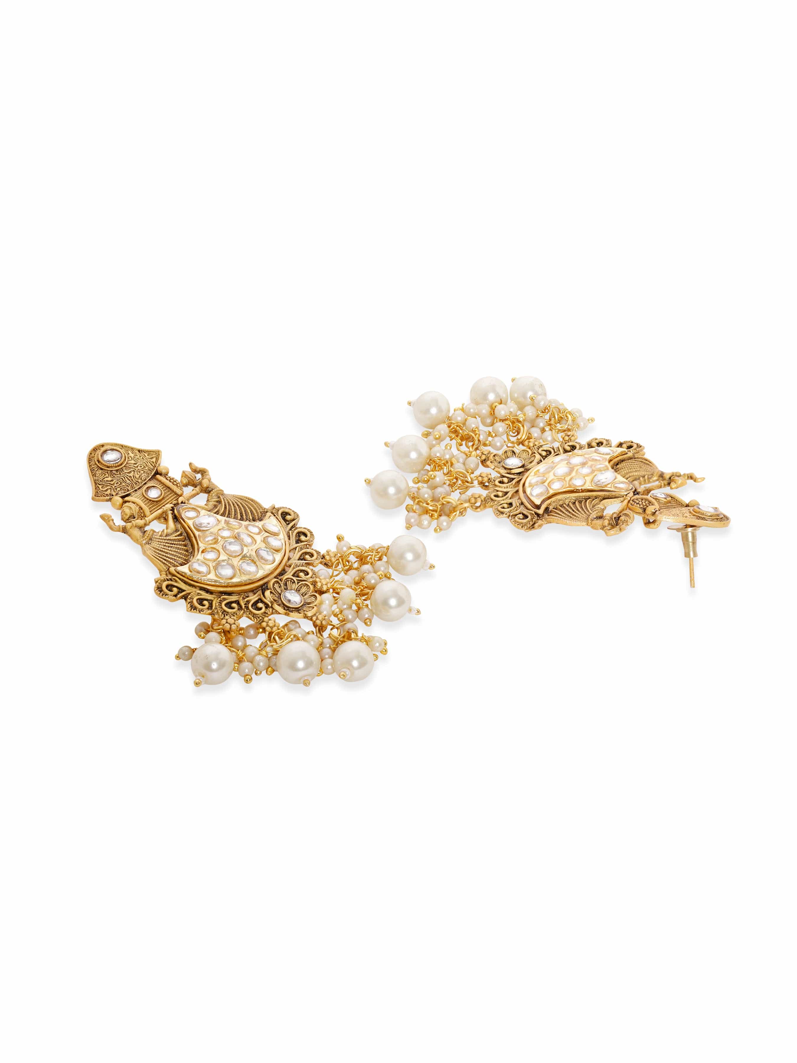 Heritage Dance Kundan Danglers