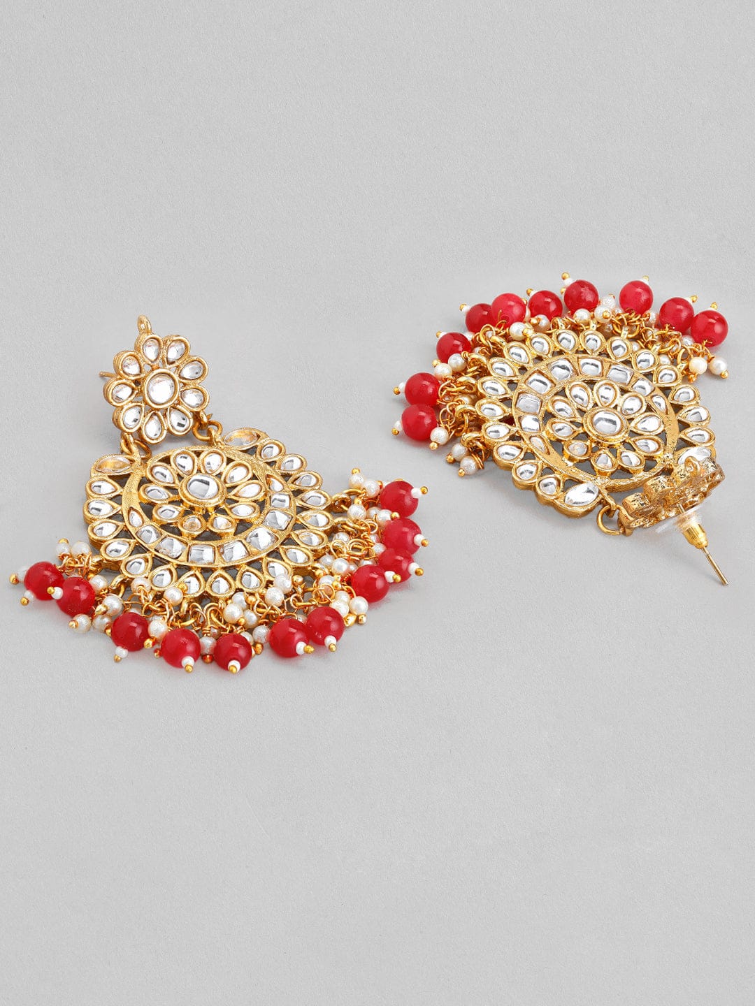 Red Pearl with Kundan Choker Set