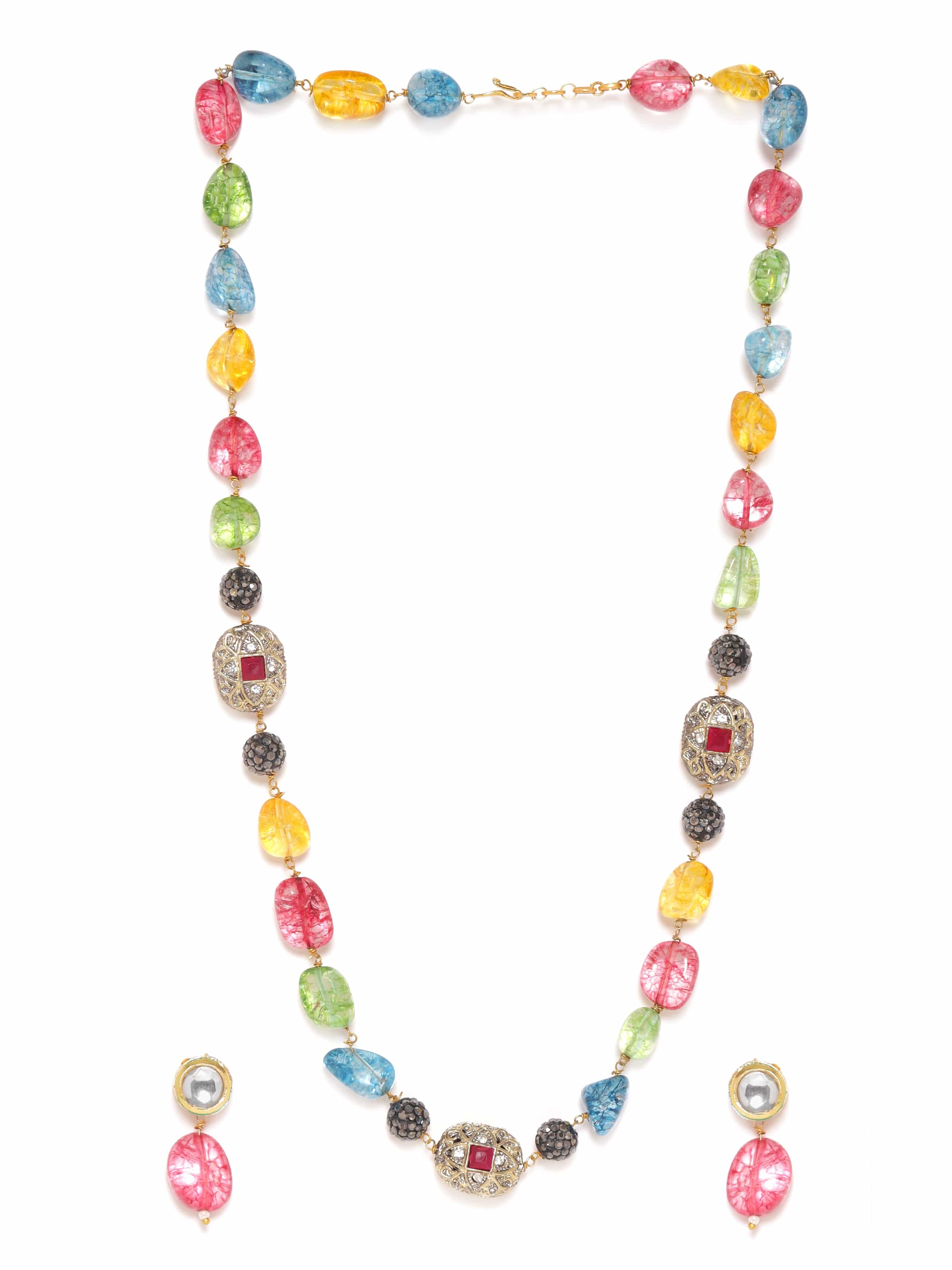Beaded Multicolor Necklace Set