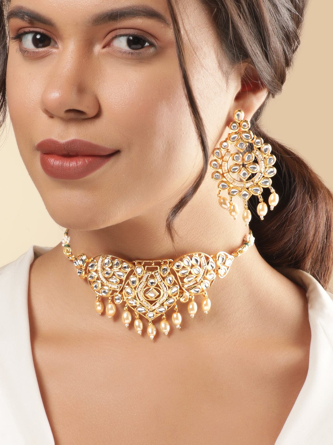 Rani’s Reflection in Ivory Light Necklace Set