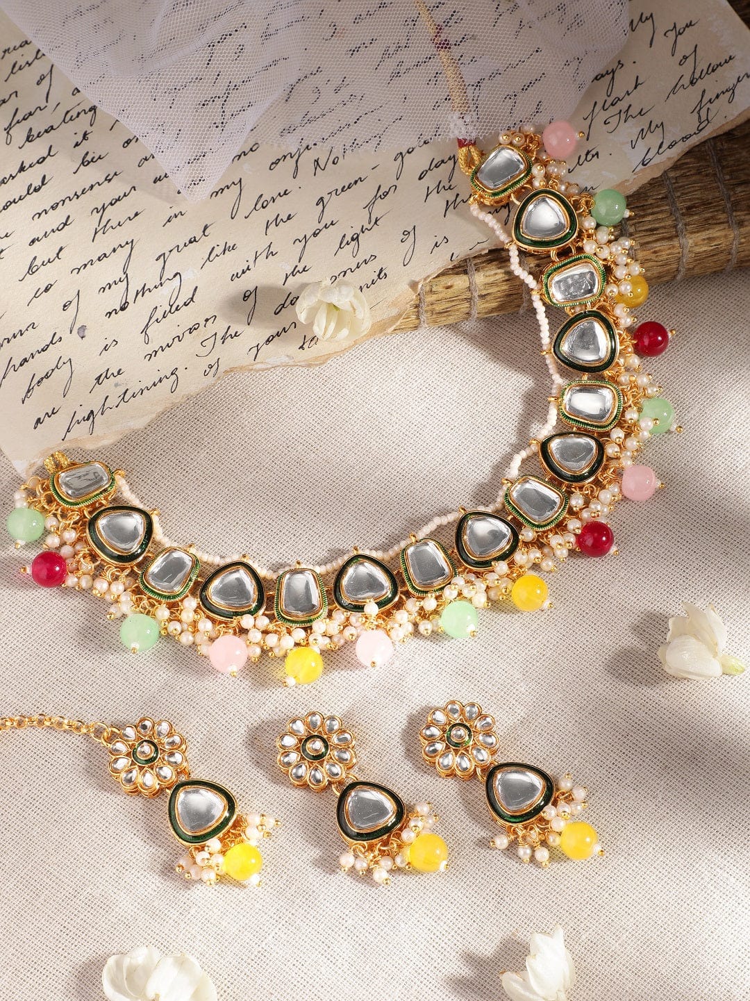 Colours in Harmony Kundan Necklace Set