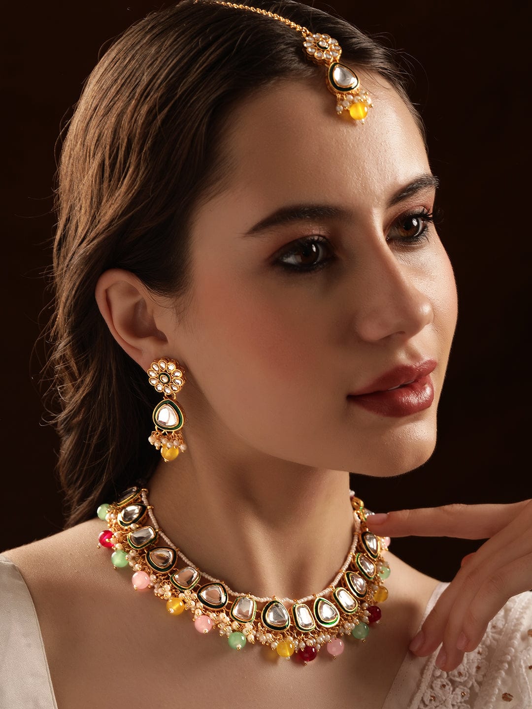 Colours in Harmony Kundan Necklace Set