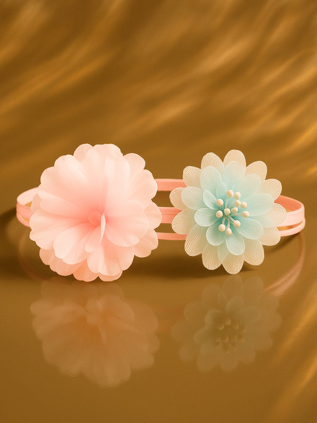 Choker With Blow & White Flower Accent