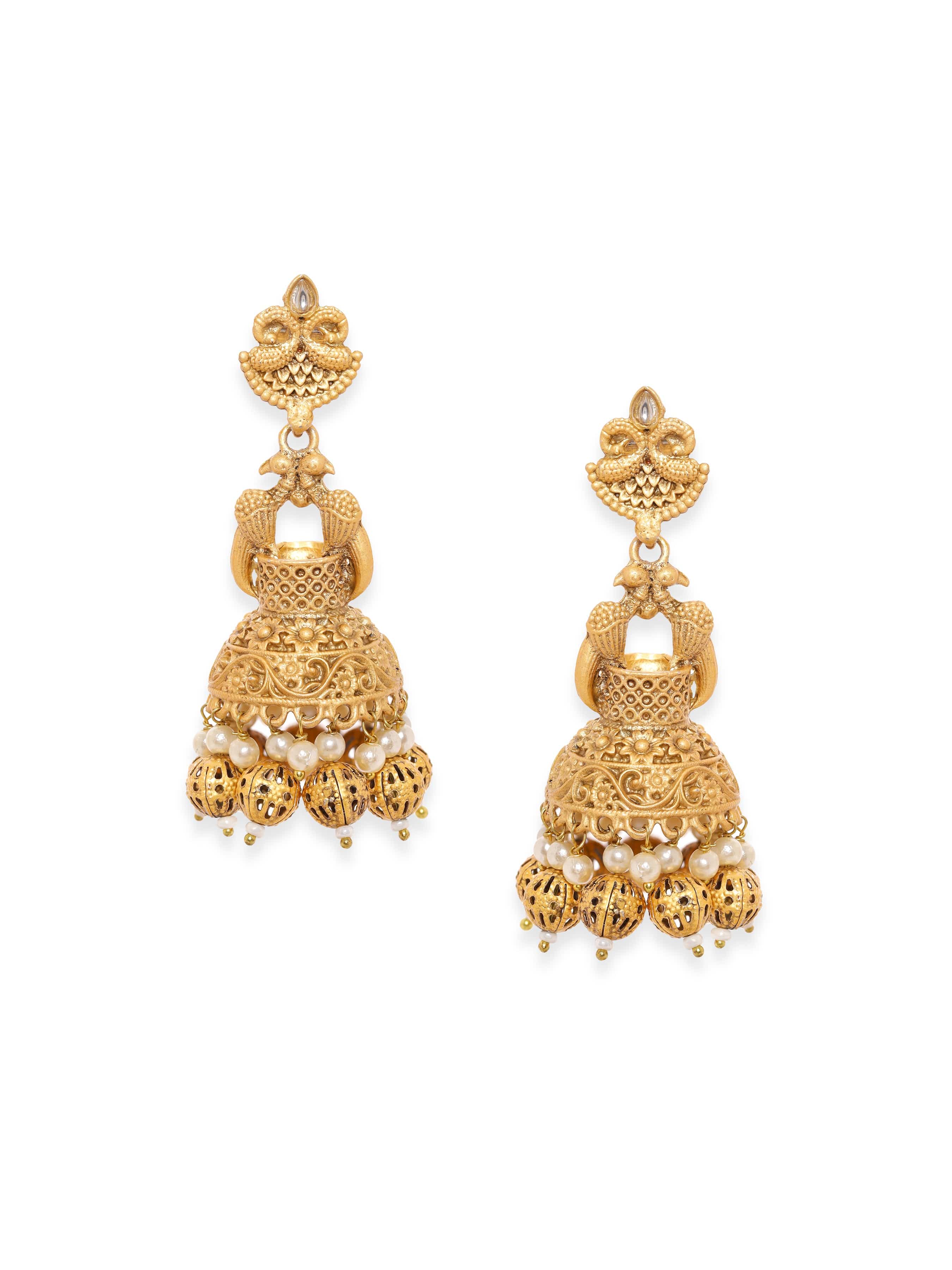 Heritage Peacock Temple Jhumka