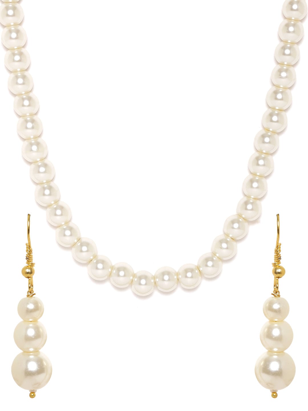 Stunning Pearls Long Necklace Set