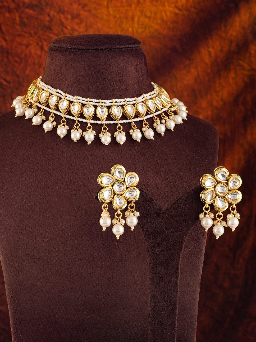 Minimal Kundan Heritage Necklace Set