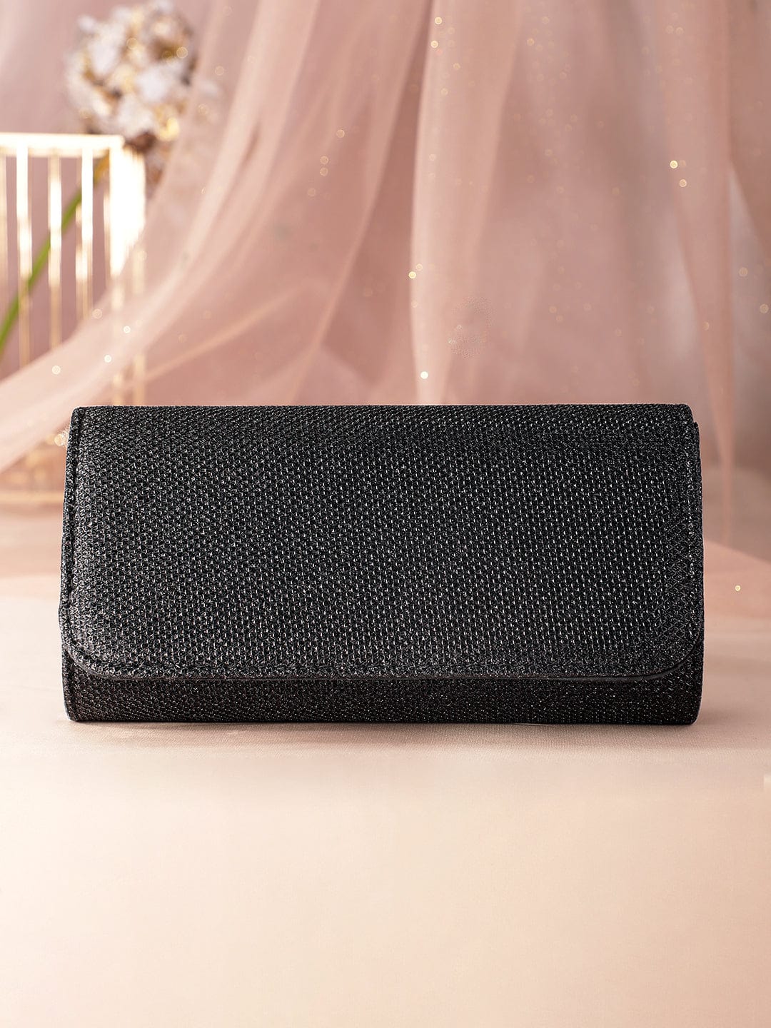 Wentra Radiant Splendor Handcrafted Shimmery Clutch