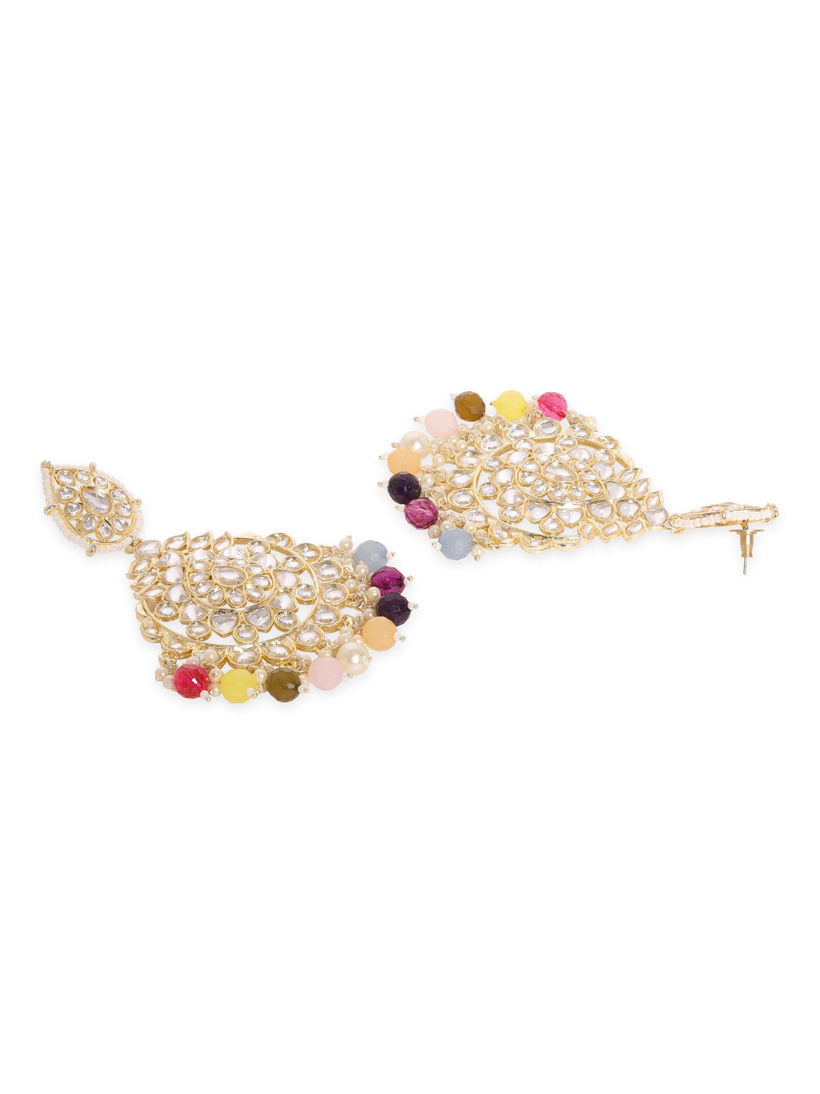Dancing Hues Multicolour Maangtikka Set
