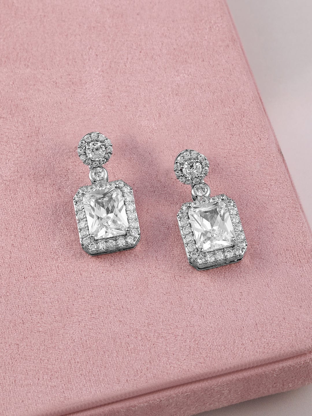 Cubic American Diamond Zirconia Necklace Set