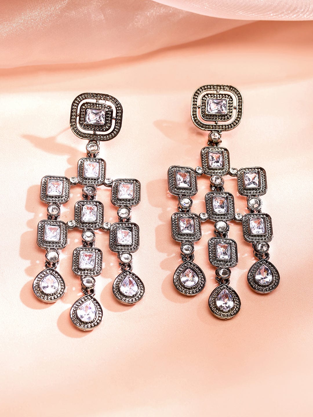 Midnight Glow Black Zirconia Dangler
