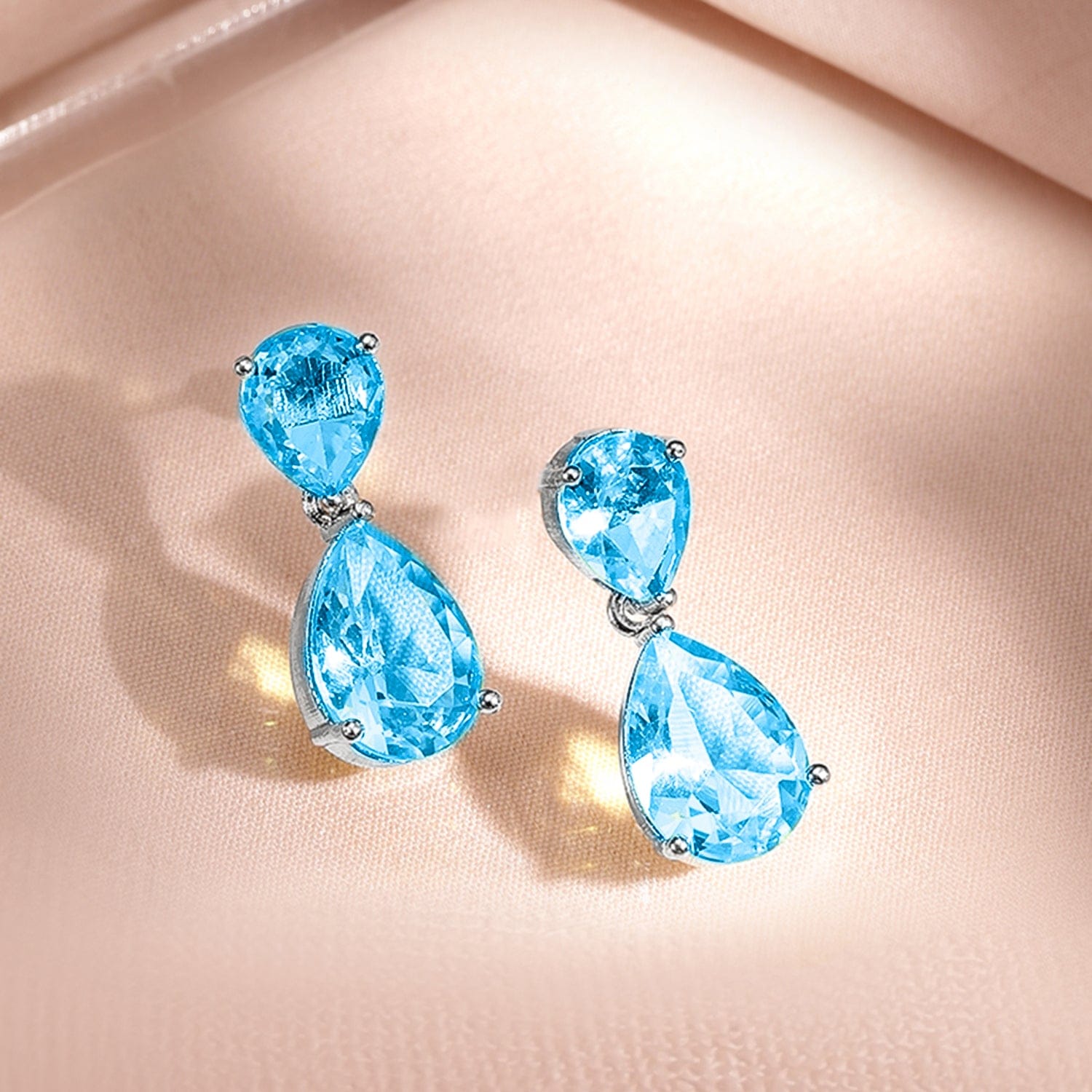 Blue Topaz Necklace Set