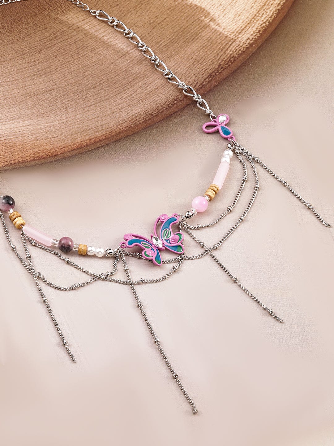 Vibrant Butterflies Statement Choker