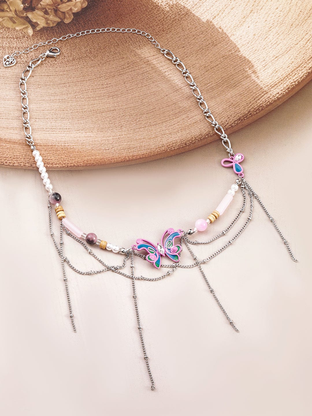 Vibrant Butterflies Statement Choker