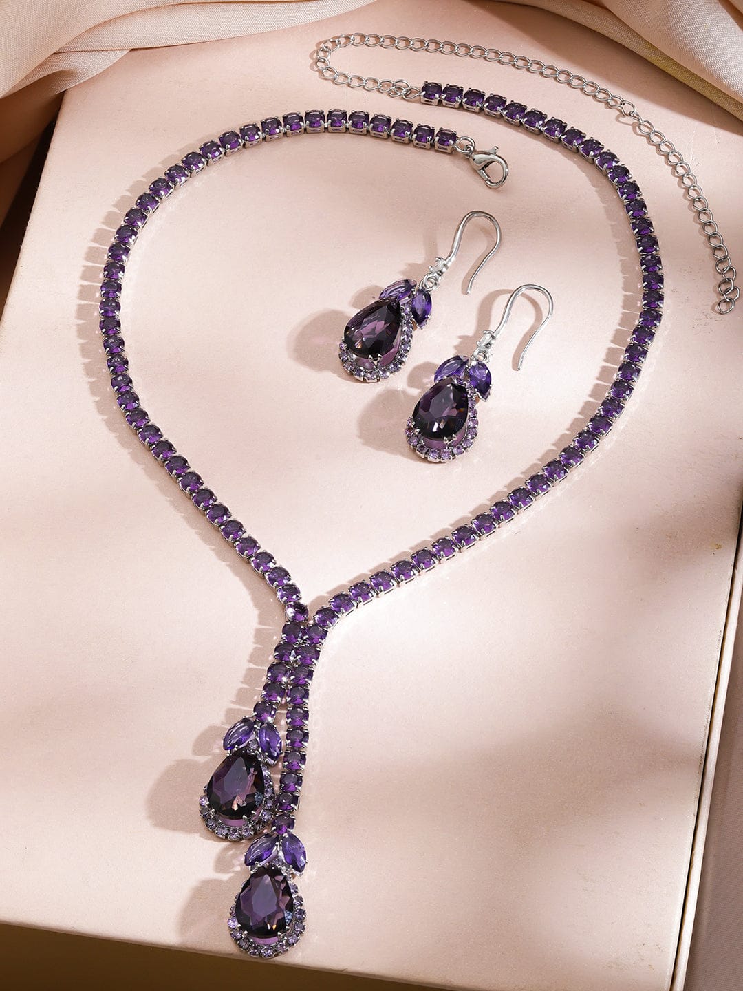 Purple Necklace Set