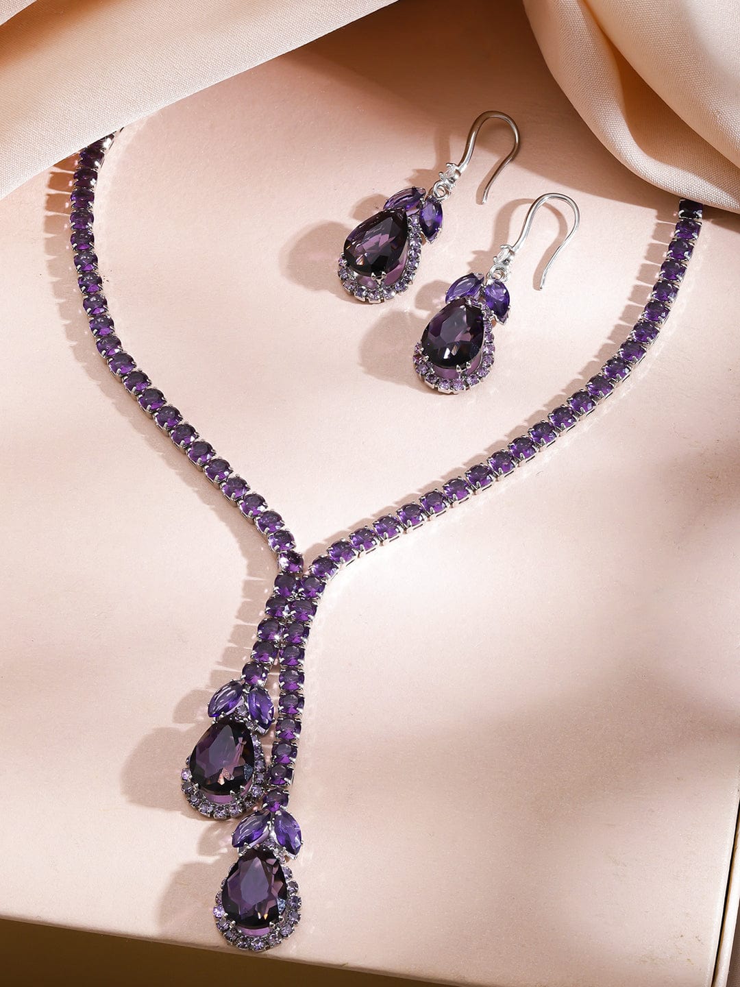 Purple Necklace Set