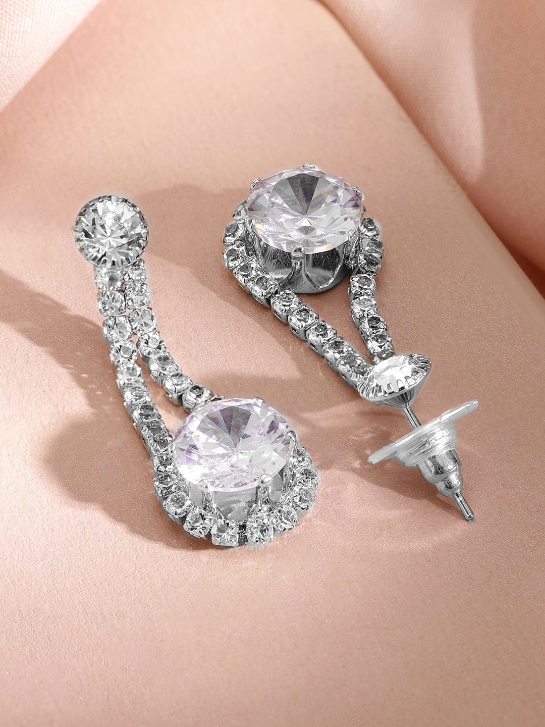 American Diamond Zirconia Crystal Necklace Set