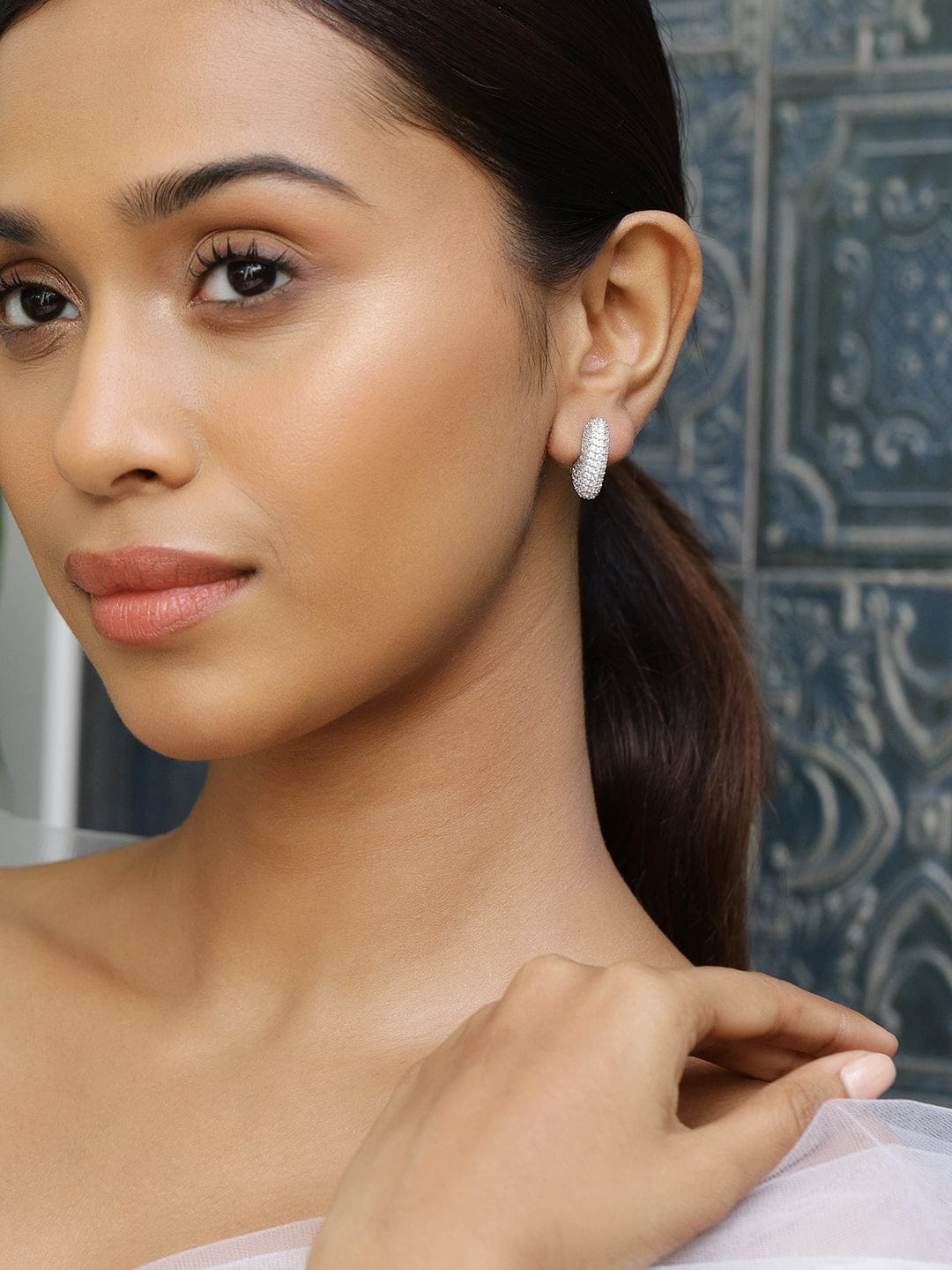 She Wore Her Heart in Sparkle Hoops