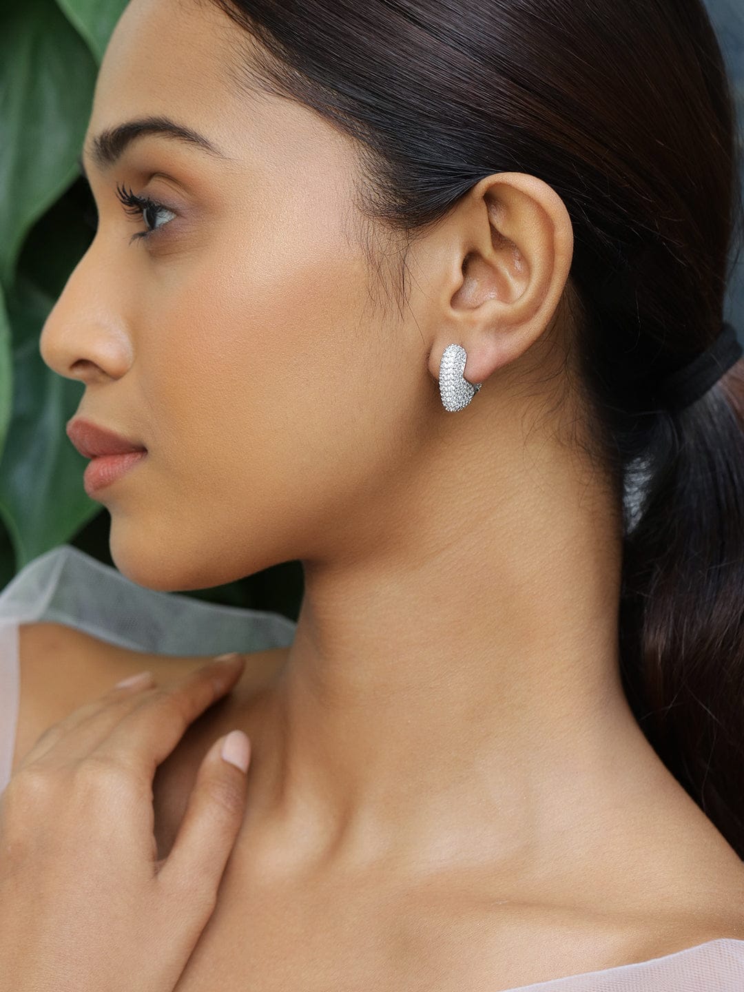 She Wore Her Heart in Sparkle Hoops