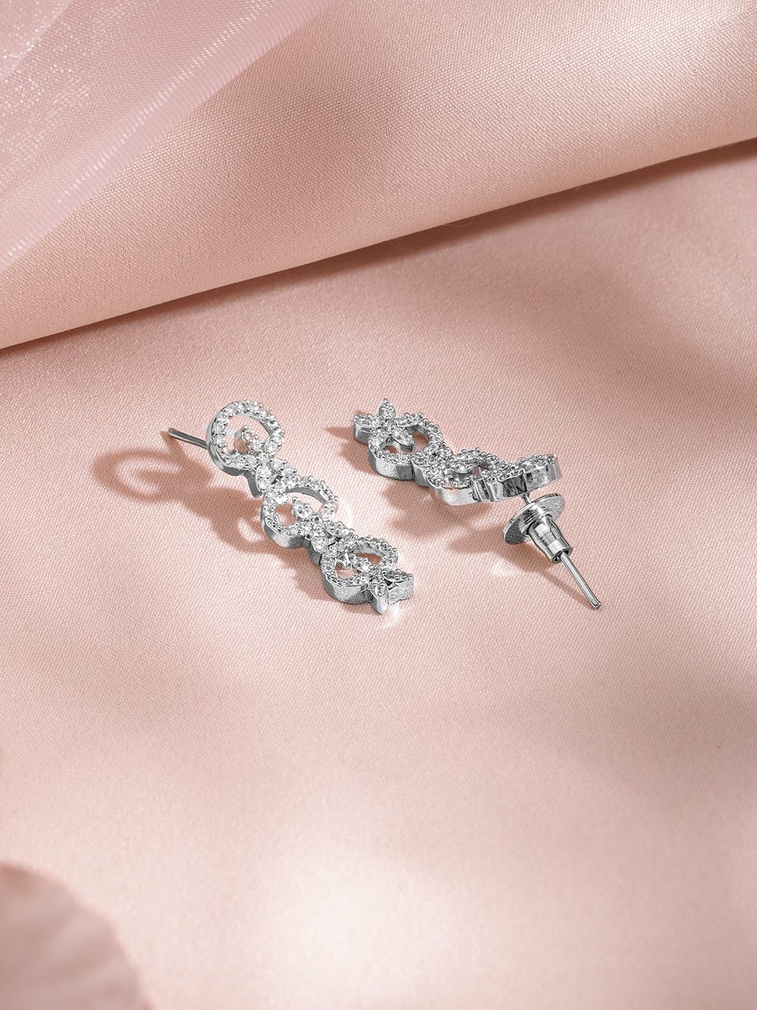 Studded American Diamond Zirconia Sparkling Necklace Set