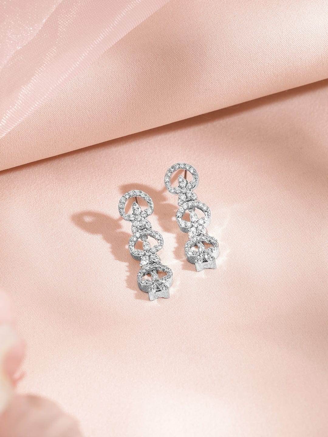 Studded American Diamond Zirconia Sparkling Necklace Set