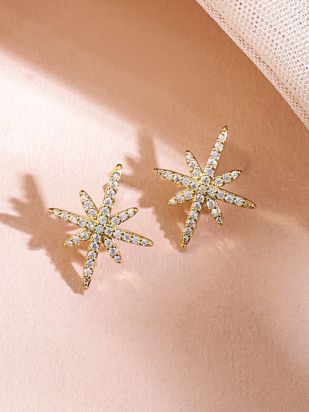 American Diamond Zirconia Star Studded Pendant