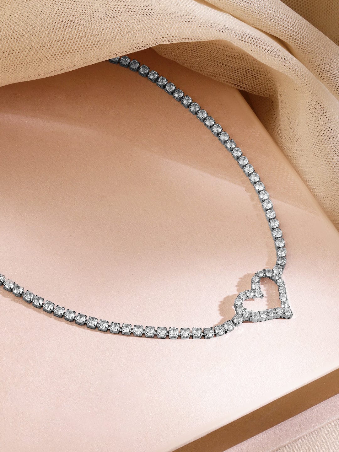 Cherished Crystal Studded Necklace