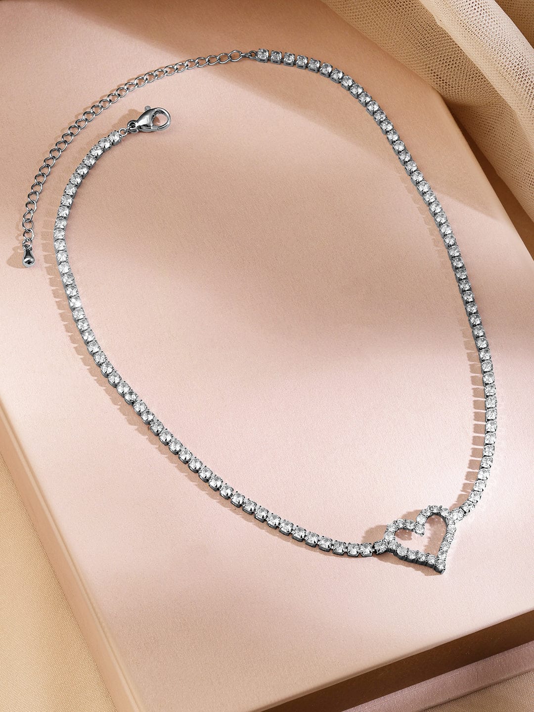 Cherished Crystal Studded Necklace