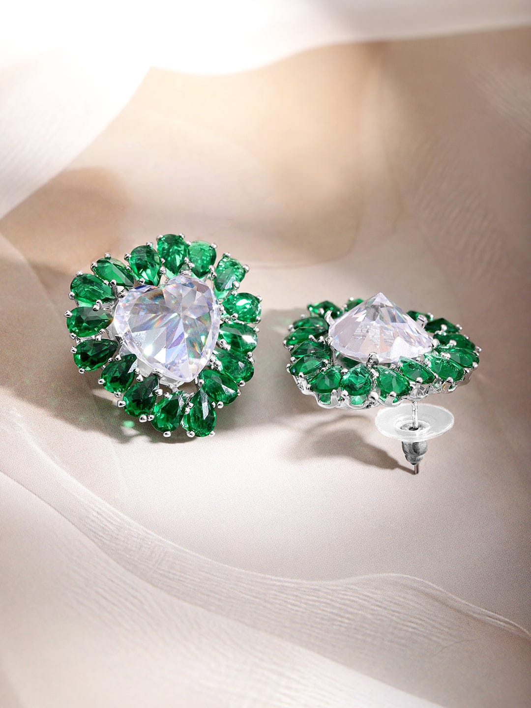 Her Heart Bloomed in Green Studs
