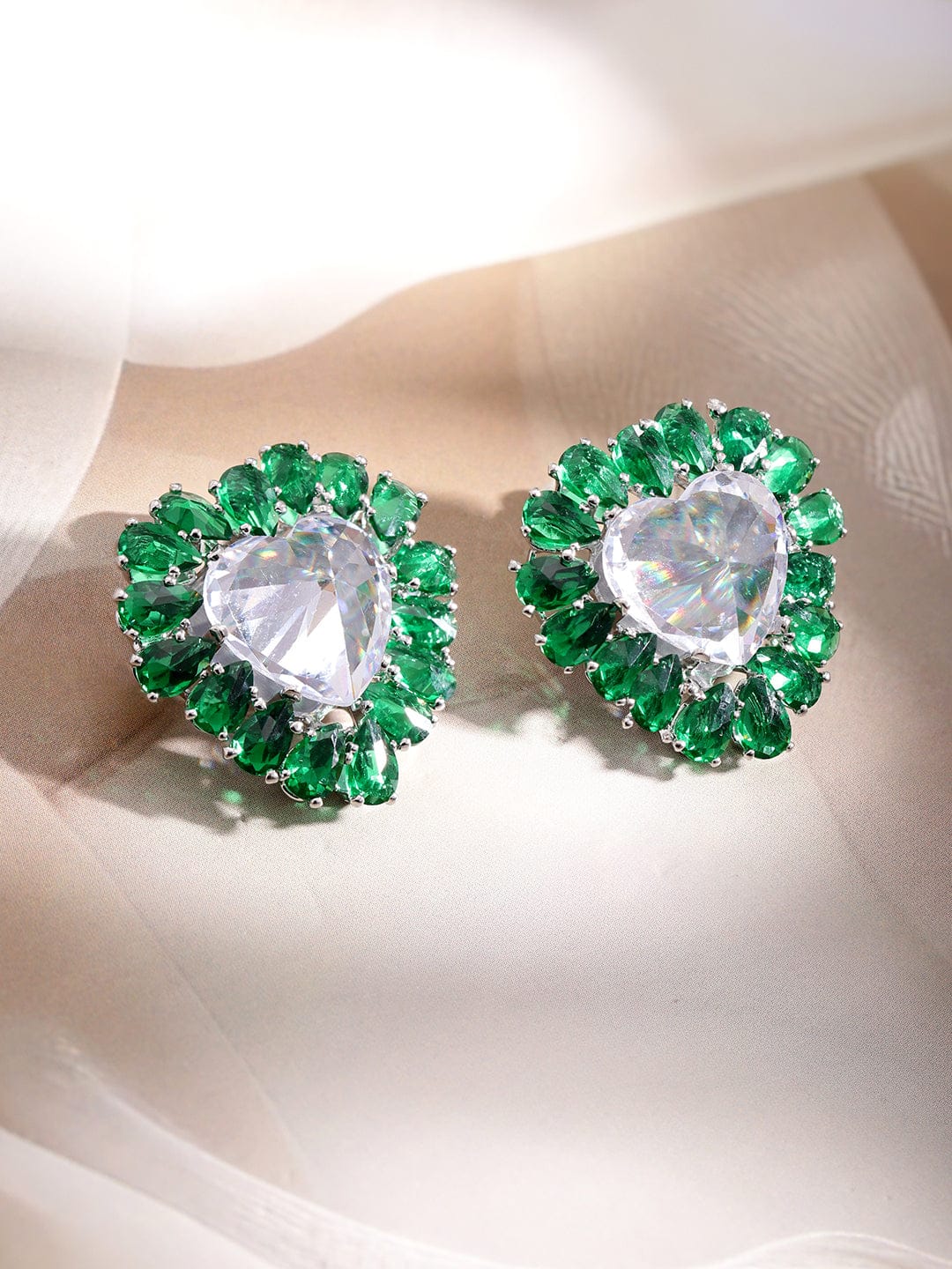 Her Heart Bloomed in Green Studs