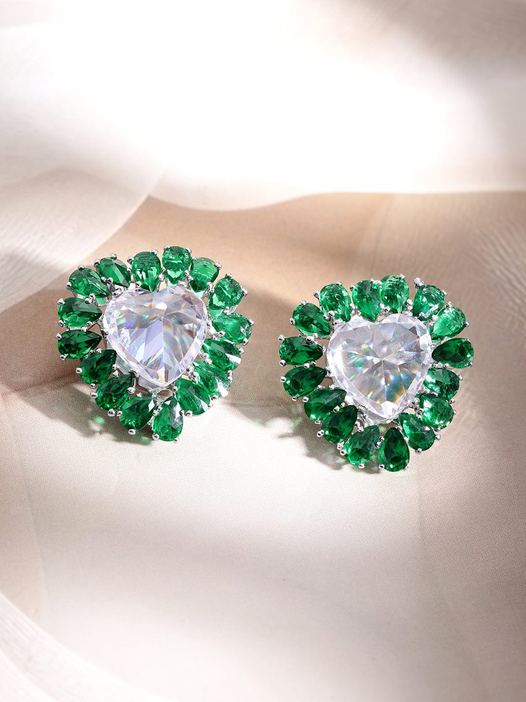 Her Heart Bloomed in Green Studs