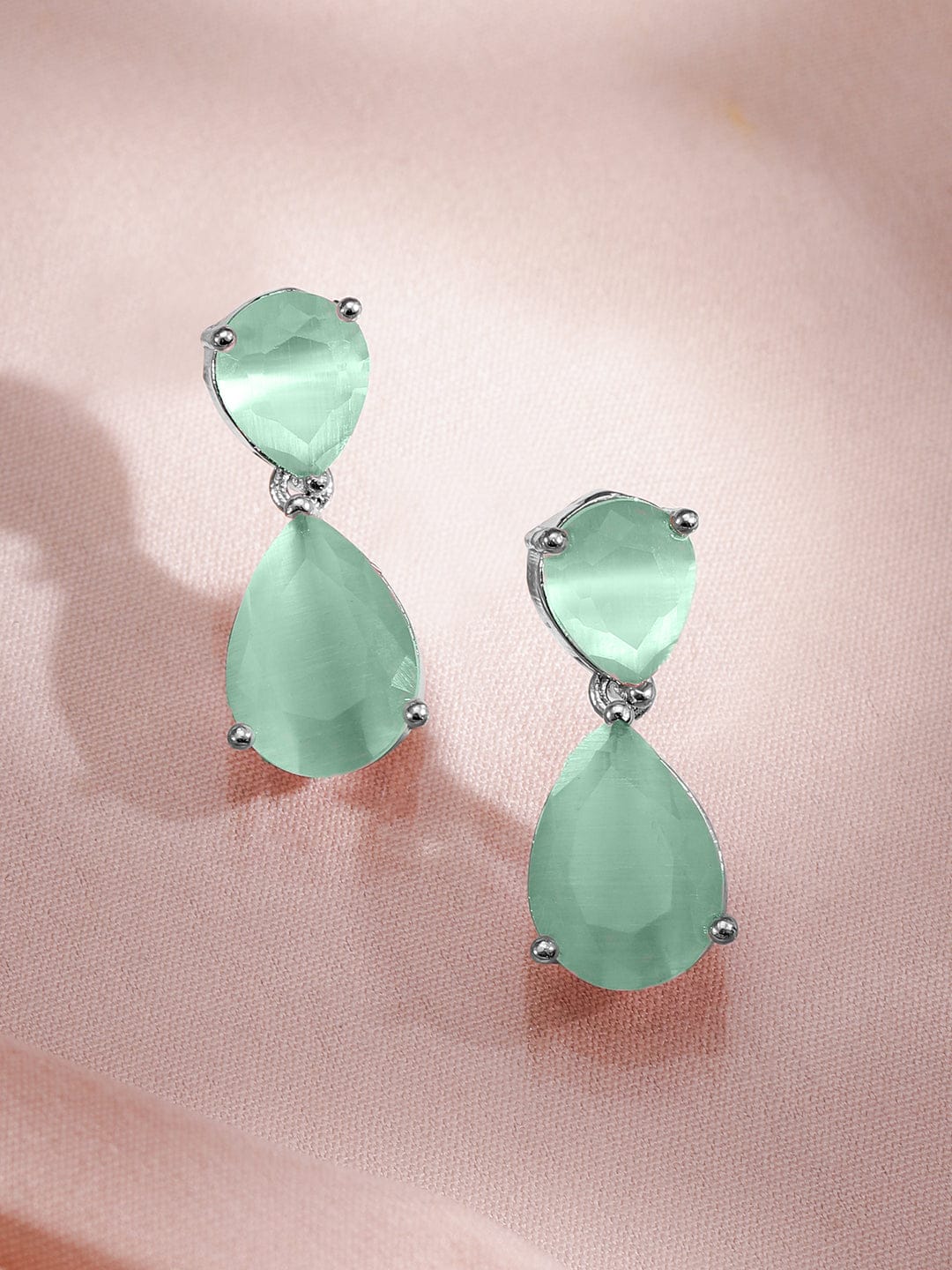 Green American Diamond Zirconia Necklace Set