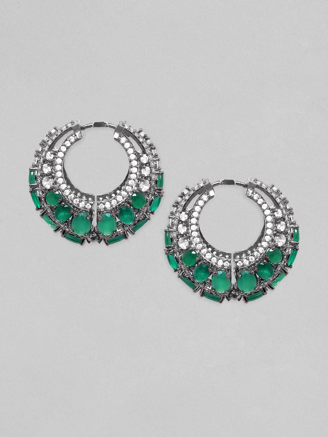 Statement Green Zirconia Hoops
