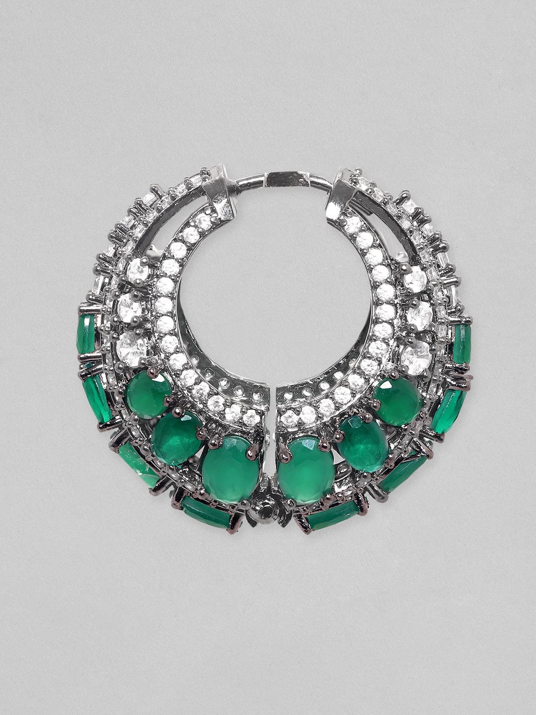 Statement Green Zirconia Hoops