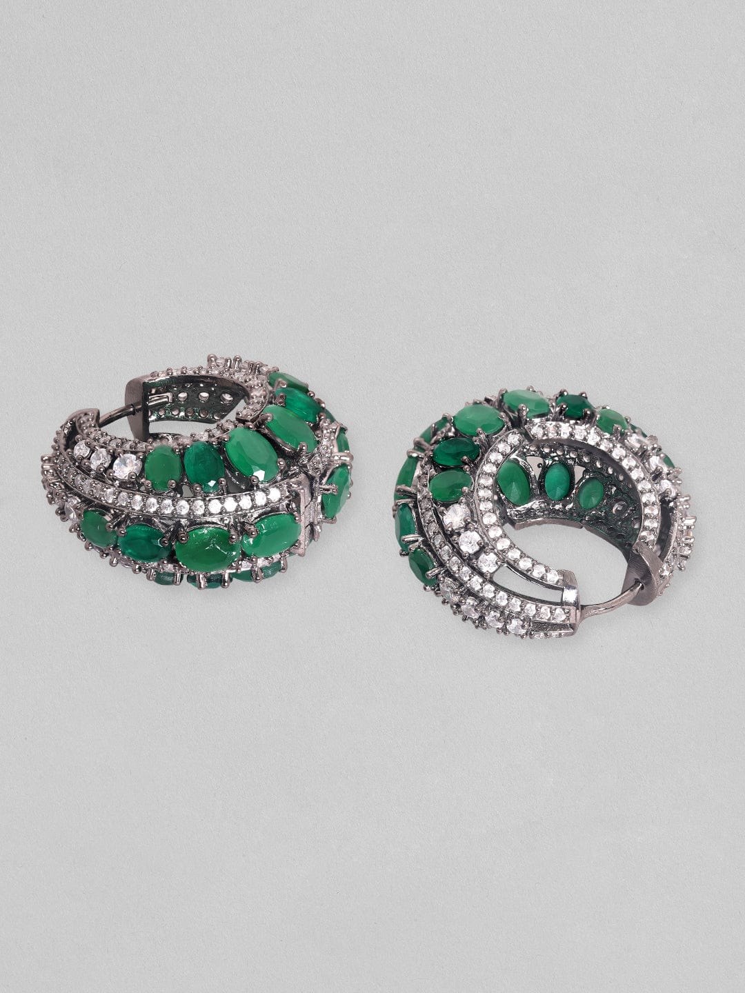 Statement Green Zirconia Hoops
