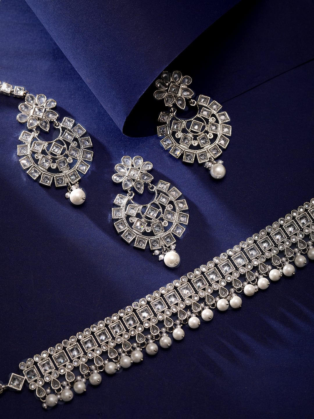 Boho Kundan Glam Necklace Set