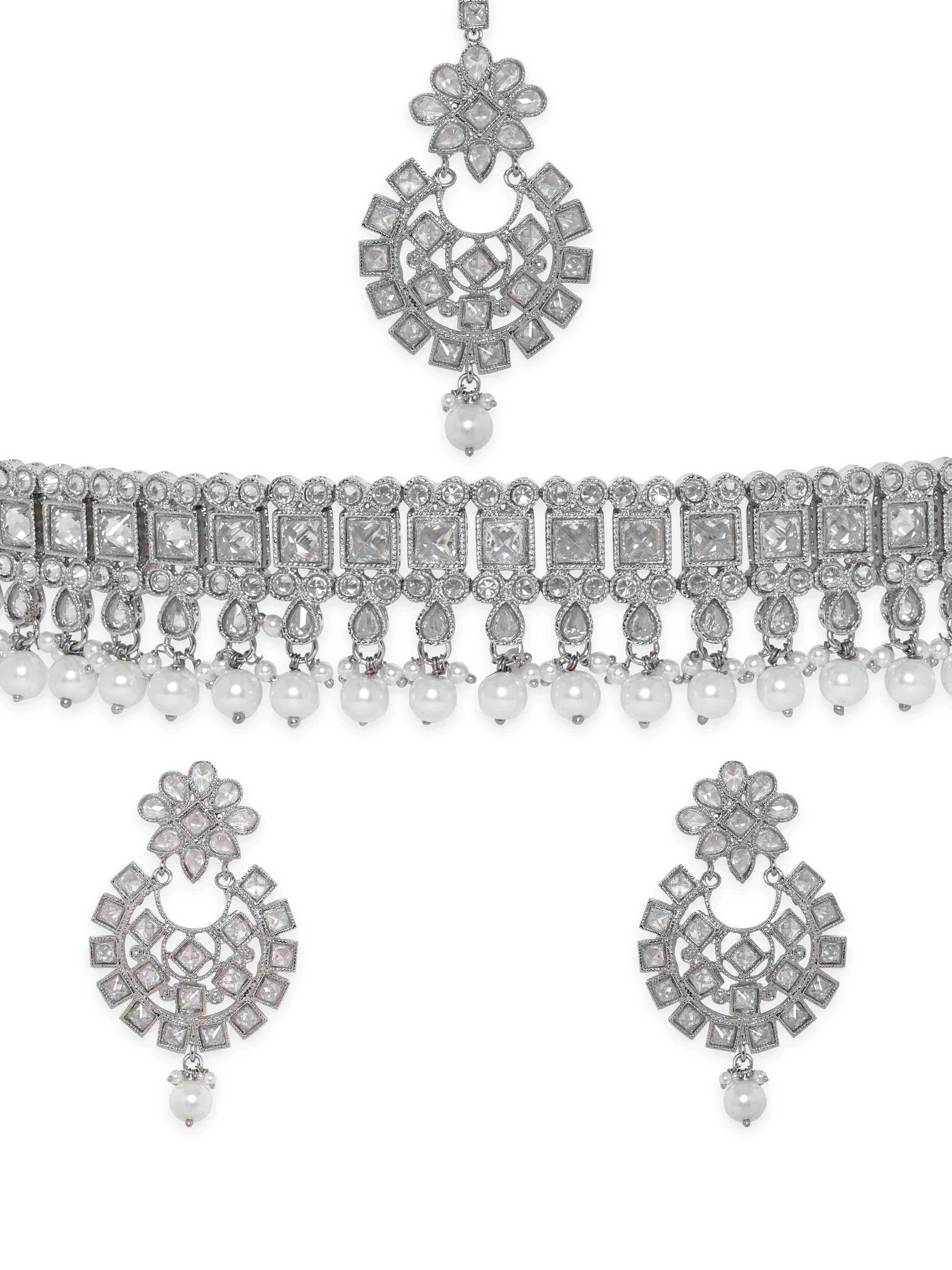 Boho Kundan Glam Necklace Set