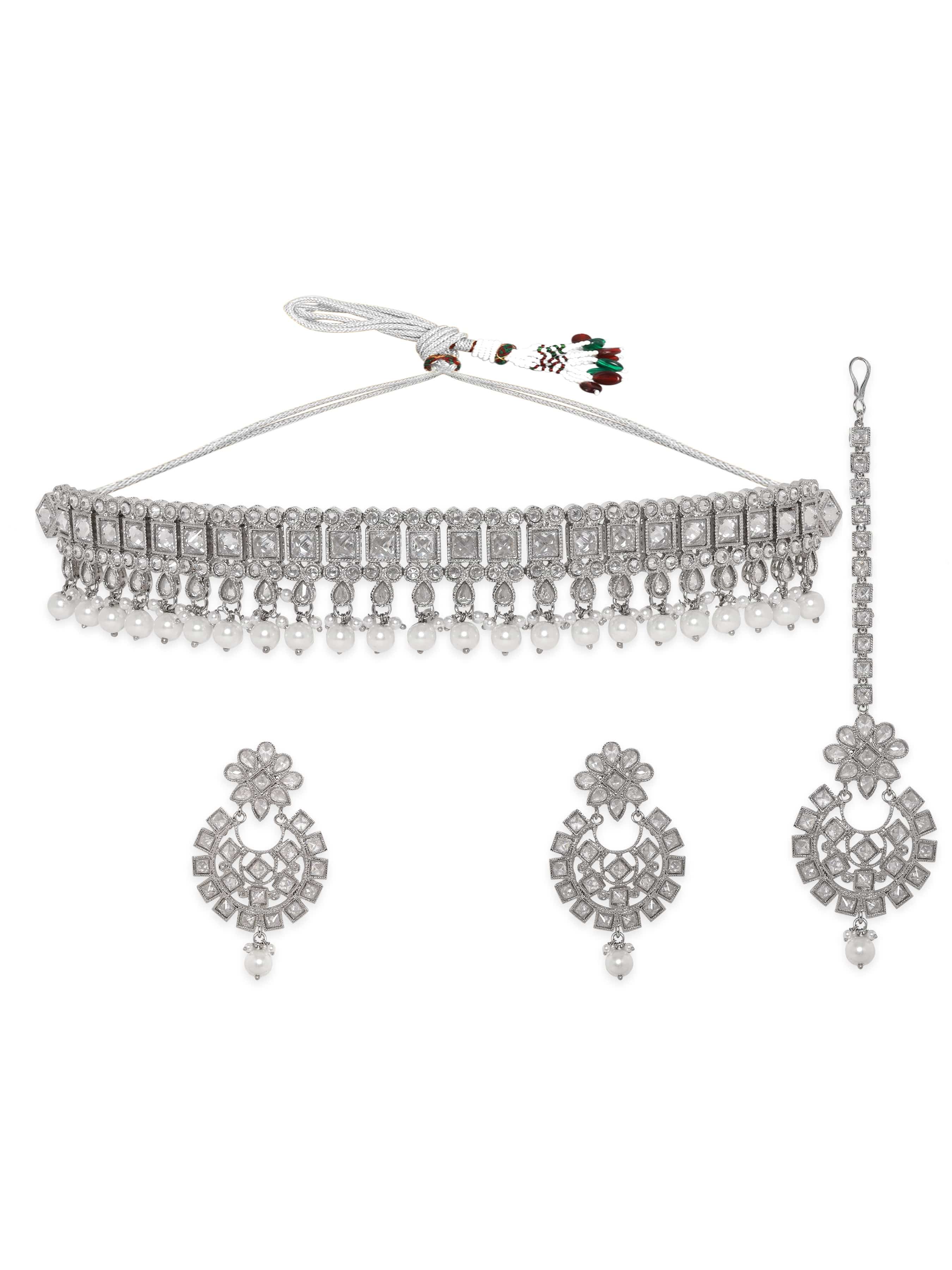 Boho Kundan Glam Necklace Set