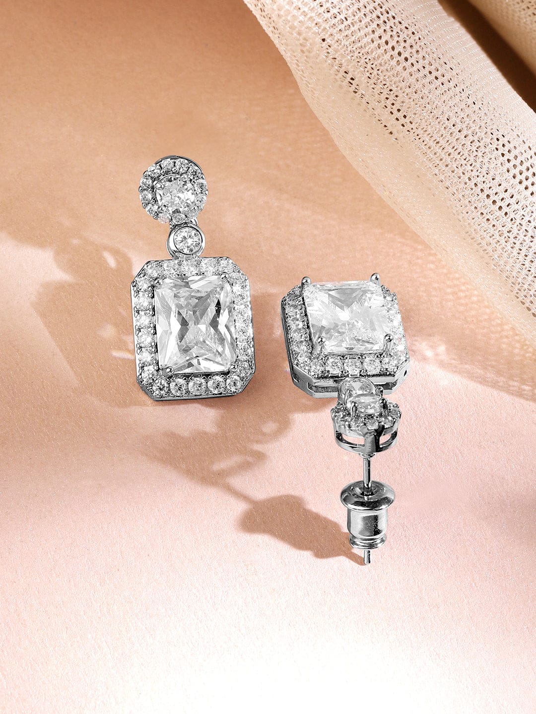 American Diamond Zirconia Cubic Pendant Set