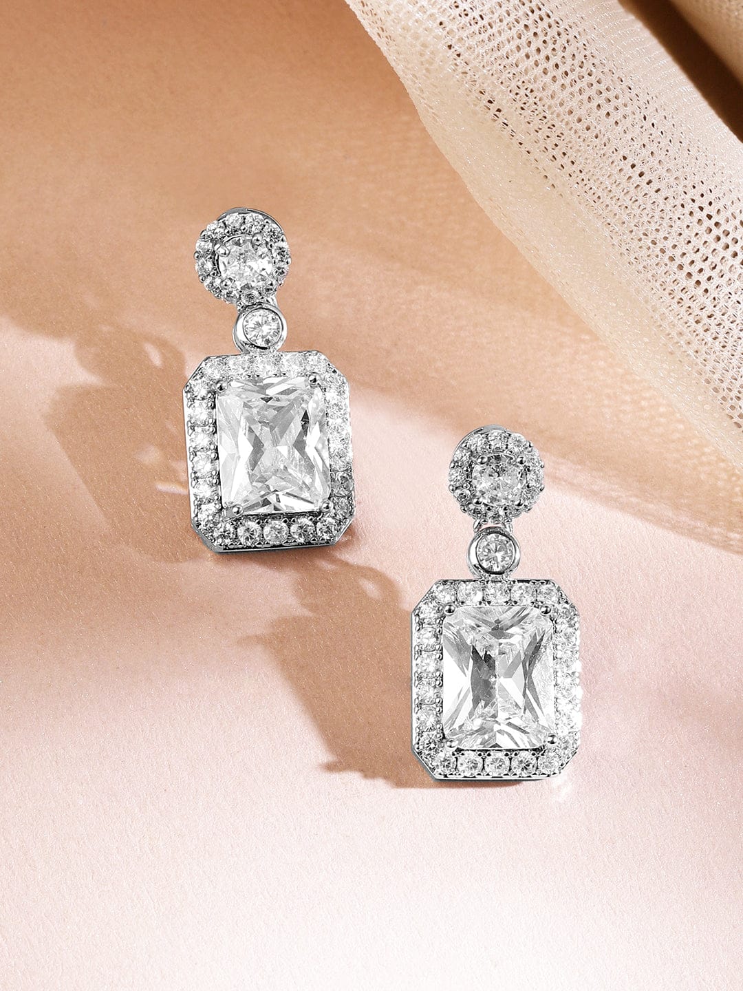 American Diamond Zirconia Cubic Pendant Set