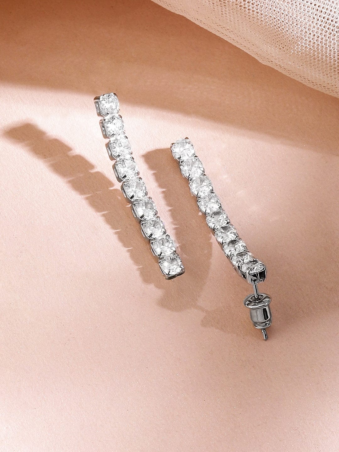 Studded White Necklace Set