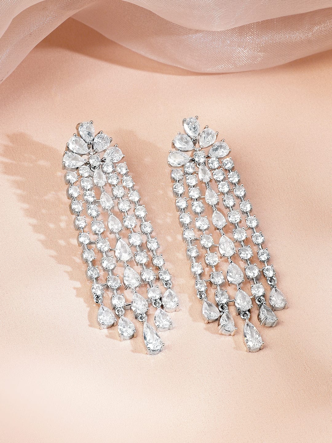 Accented American Diamond Zirconia Necklace Set
