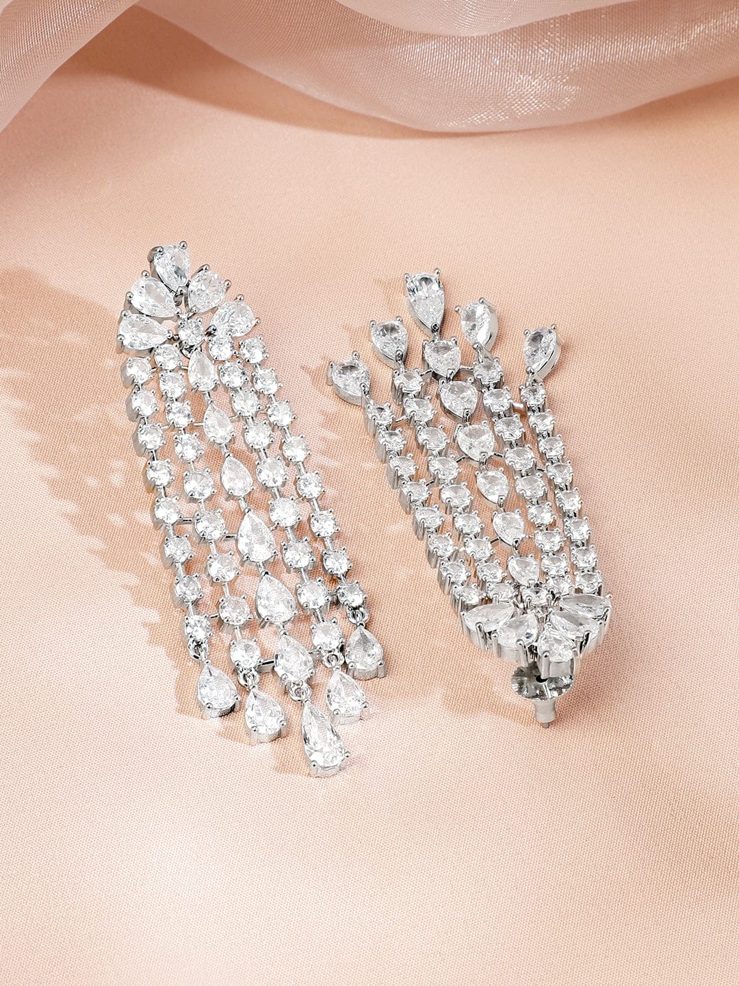 Accented American Diamond Zirconia Necklace Set